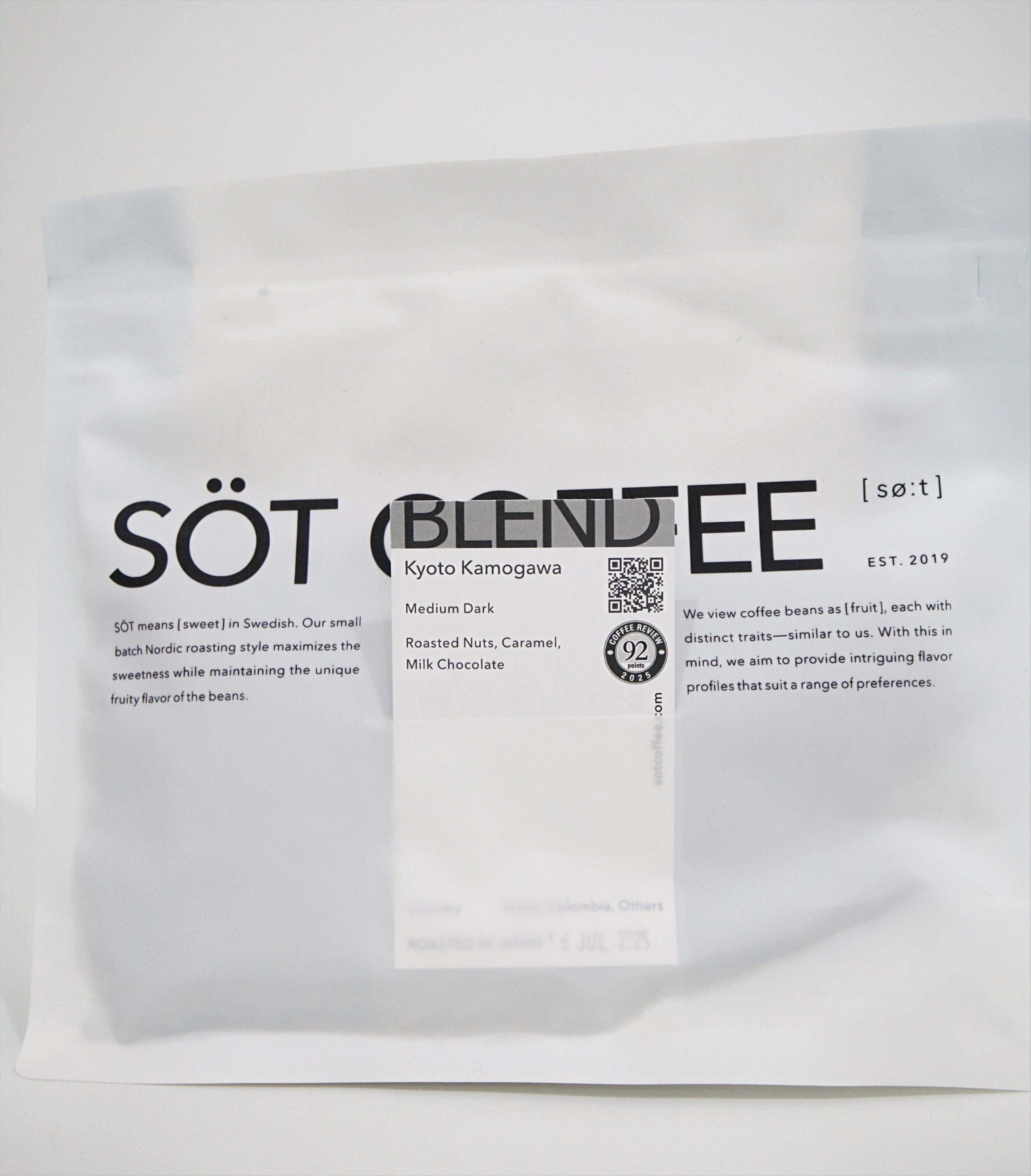 SOT COFFEE - Kyoto Kamogawa Mild Blend (150g)