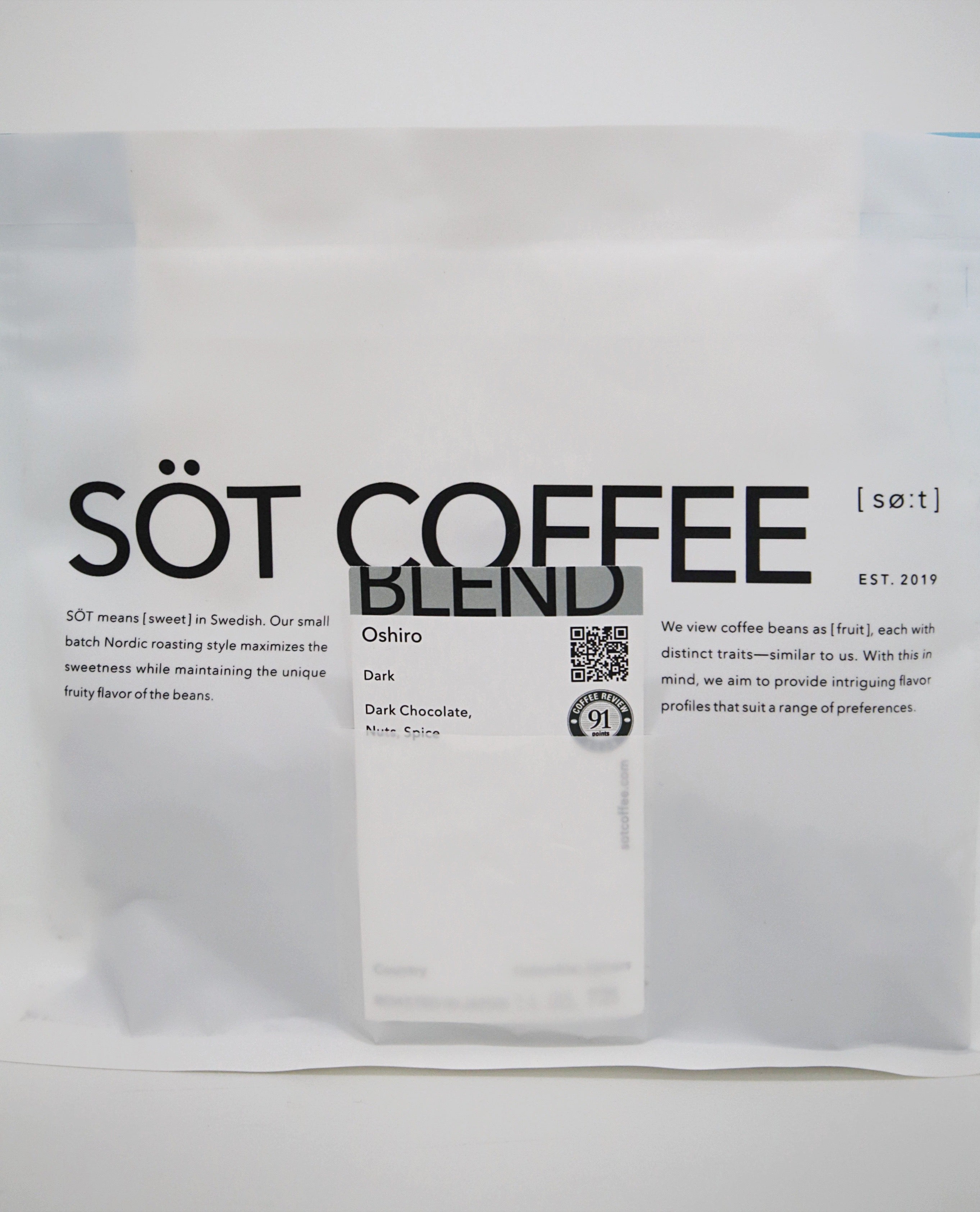 SOT COFFEE - Oshiro Dark Blend (150g)